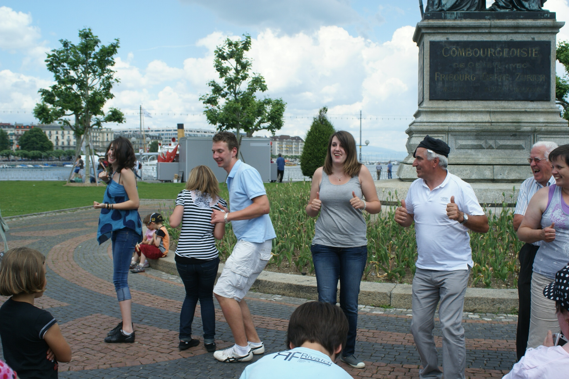 Pique-nique le long du lac léman Genève