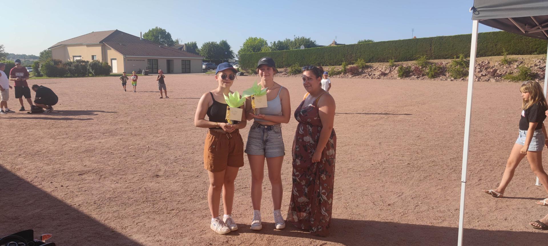 Doublette féminine gagnante de Hautefond