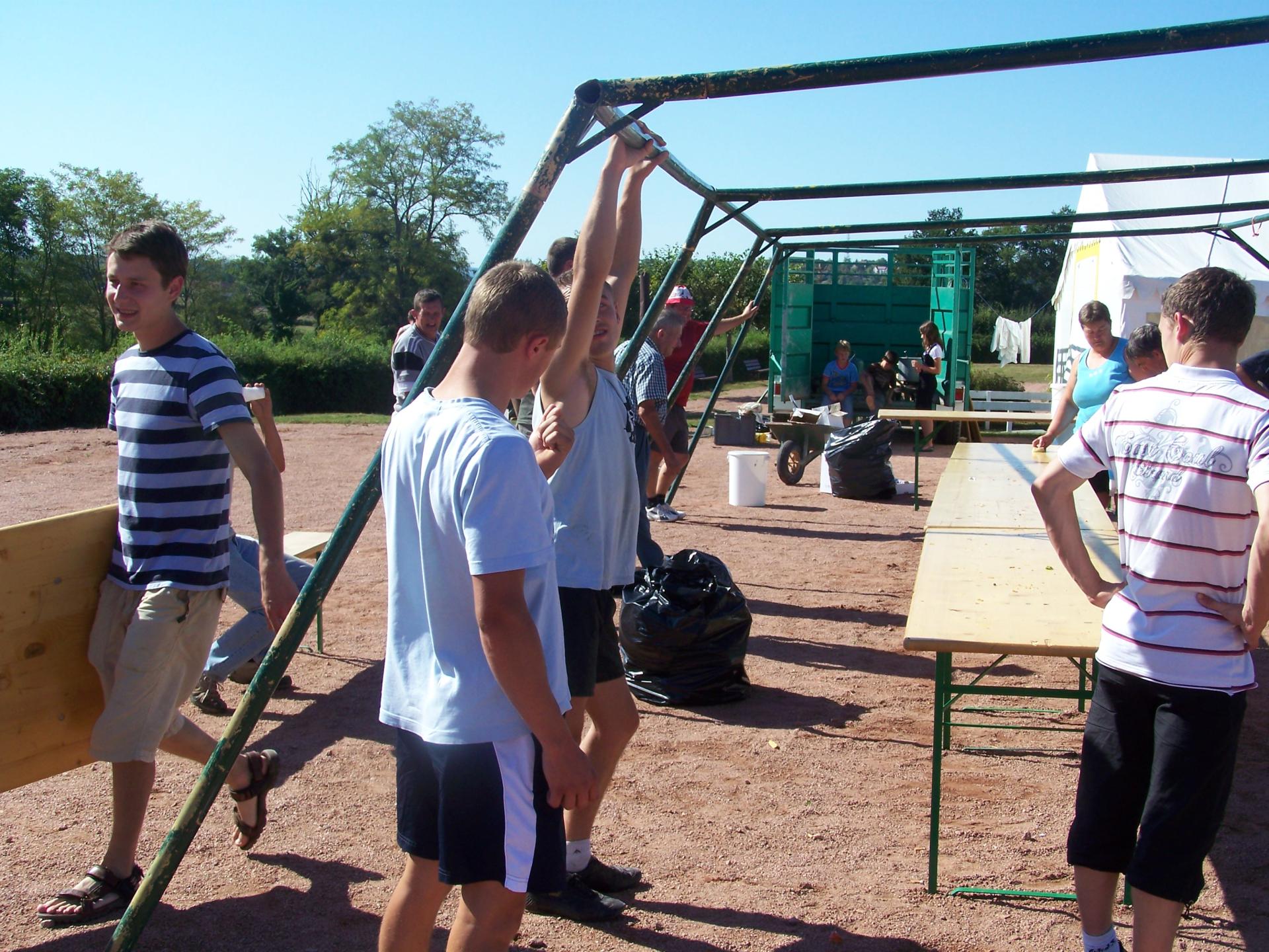 Bénévoles au démontage