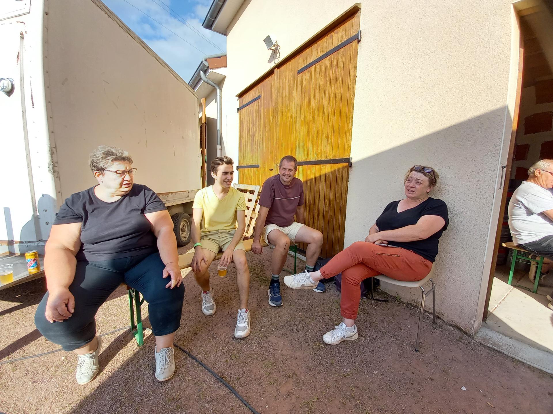 Lendemain avec les bénévoles