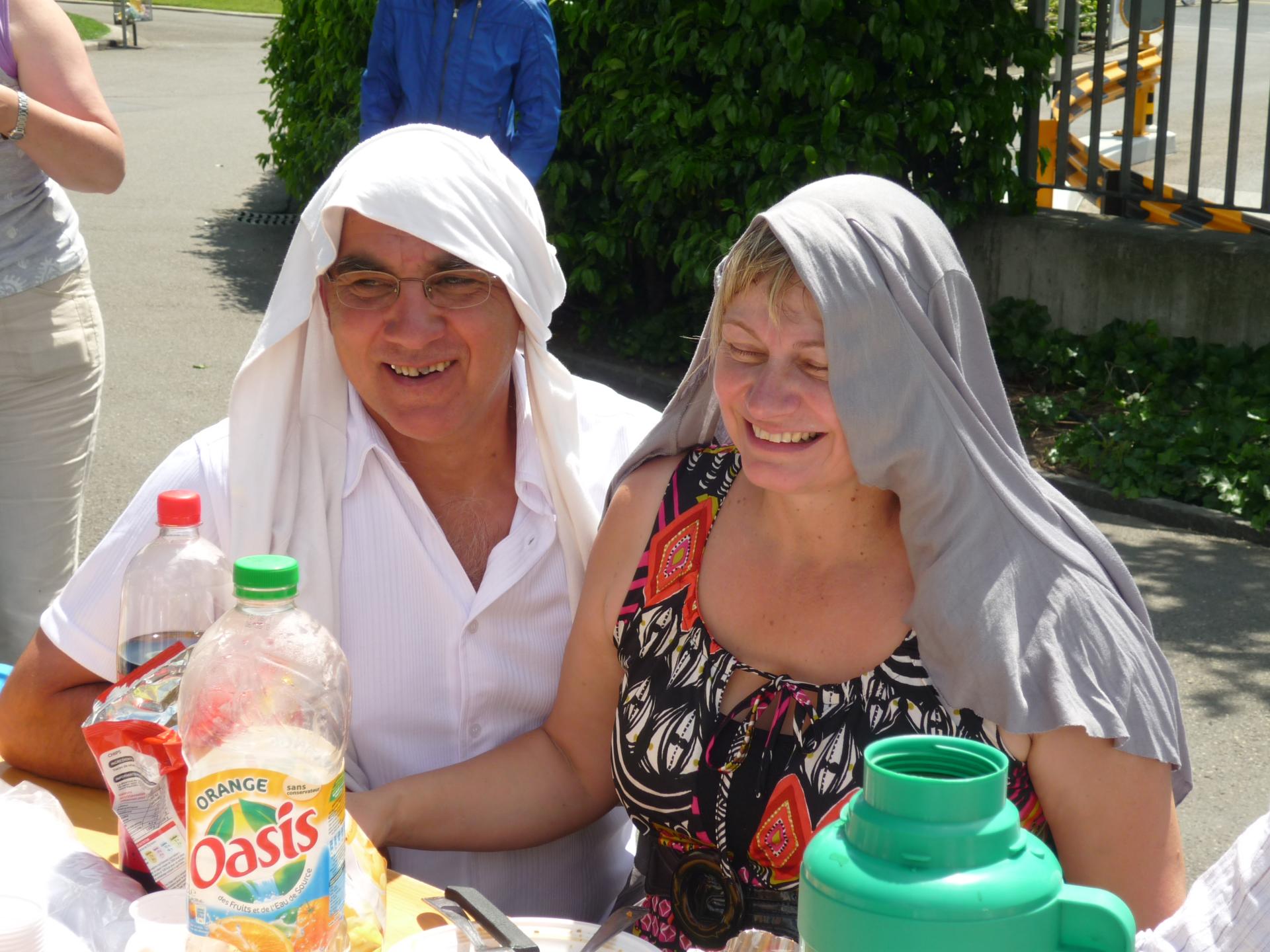 Pique-nique le long du lac léman Genève
