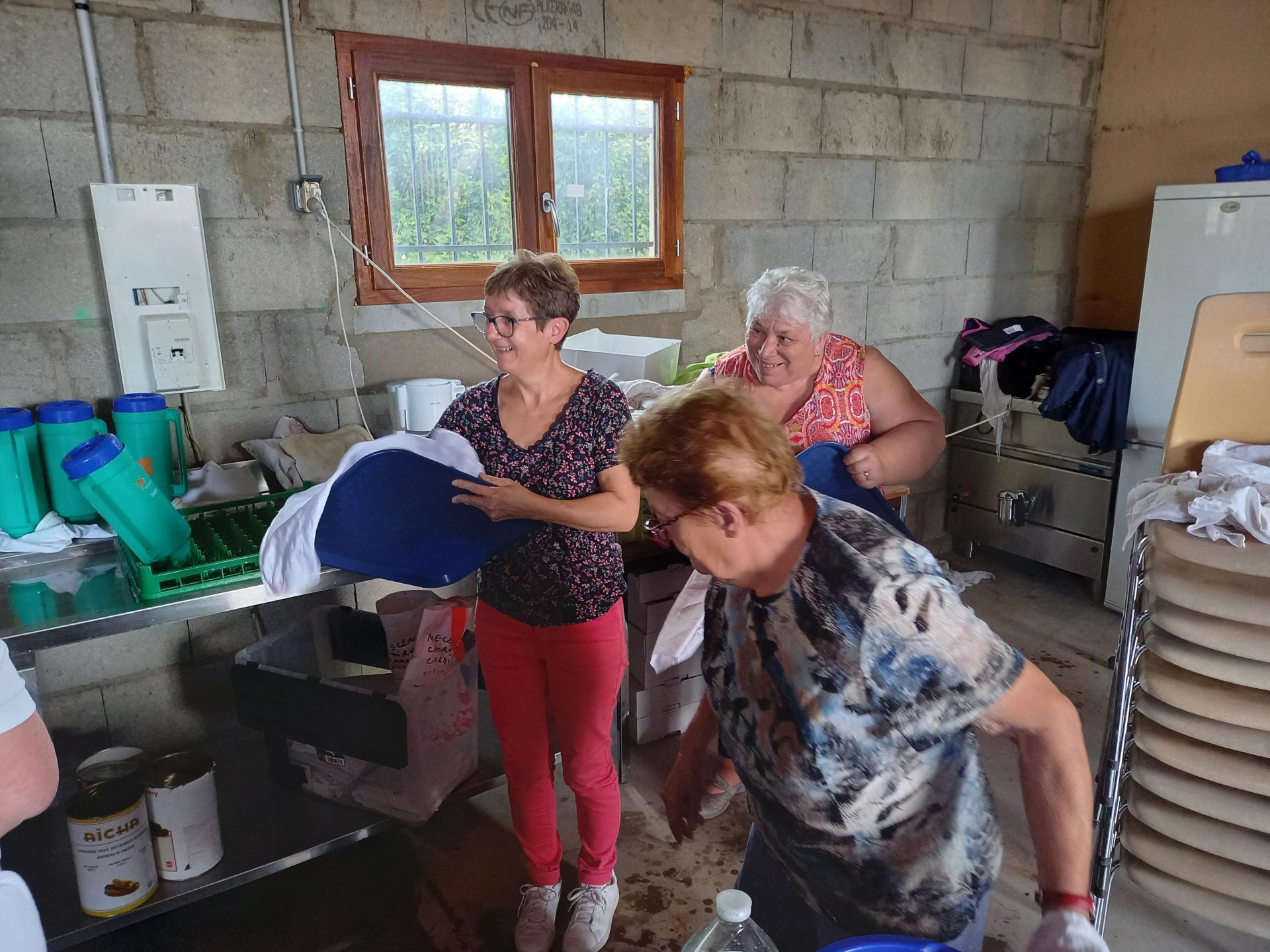 Lendemain avec les bénévoles