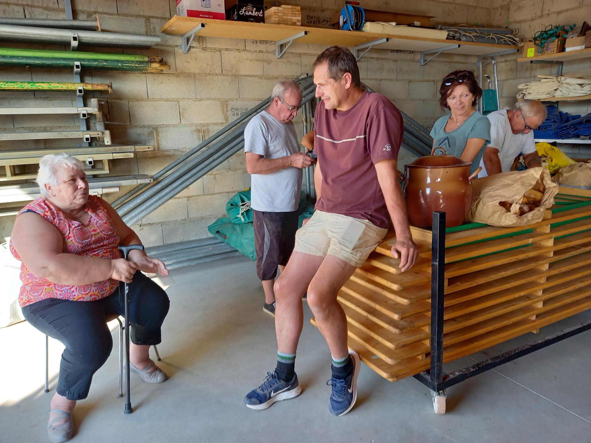 Lendemain avec les bénévoles