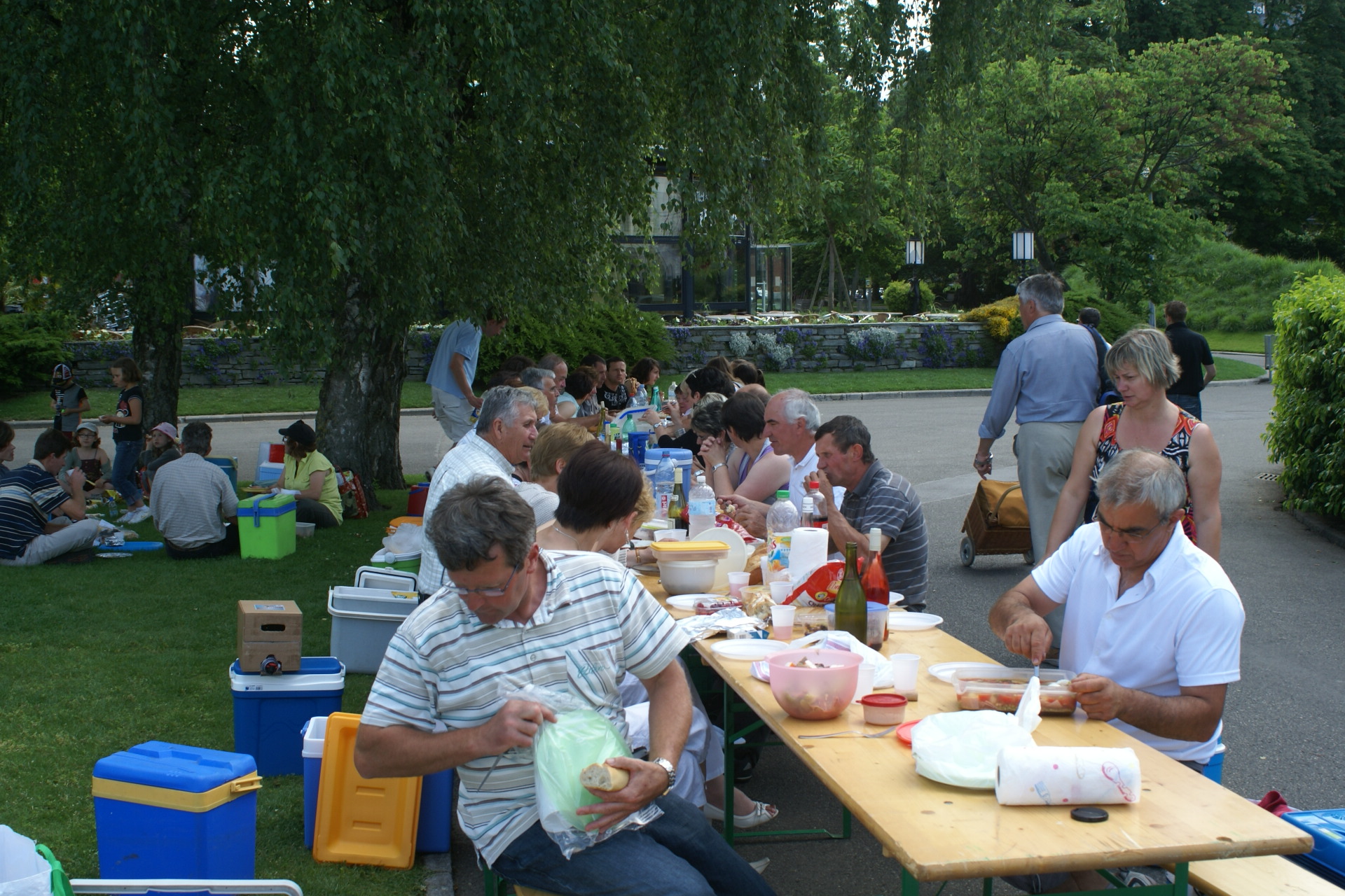 Pique-nique le long du lac léman Genève