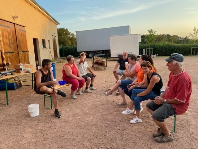 Lendemain avec les bénévoles