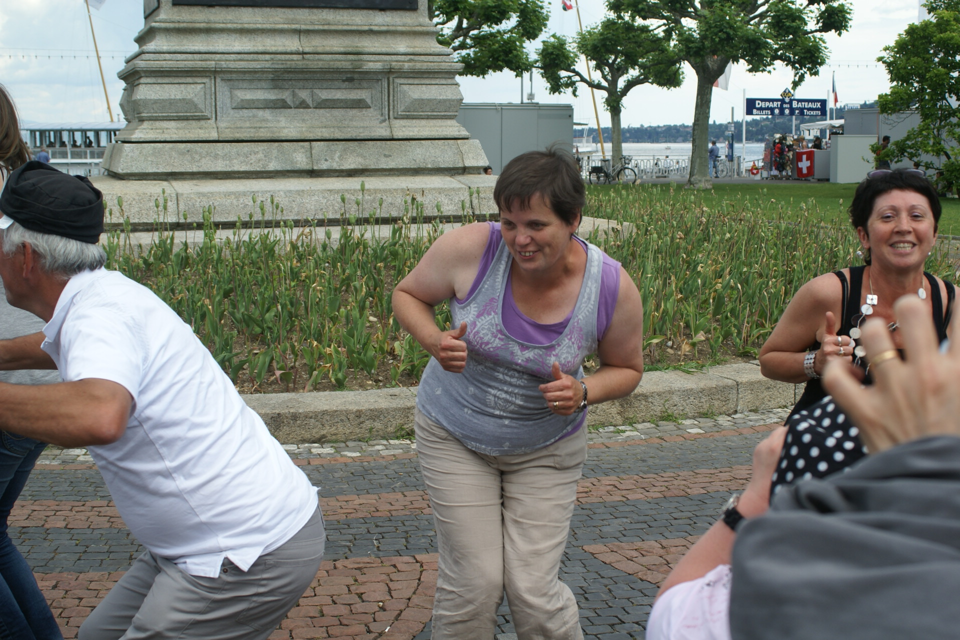 Pique-nique le long du lac léman Genève