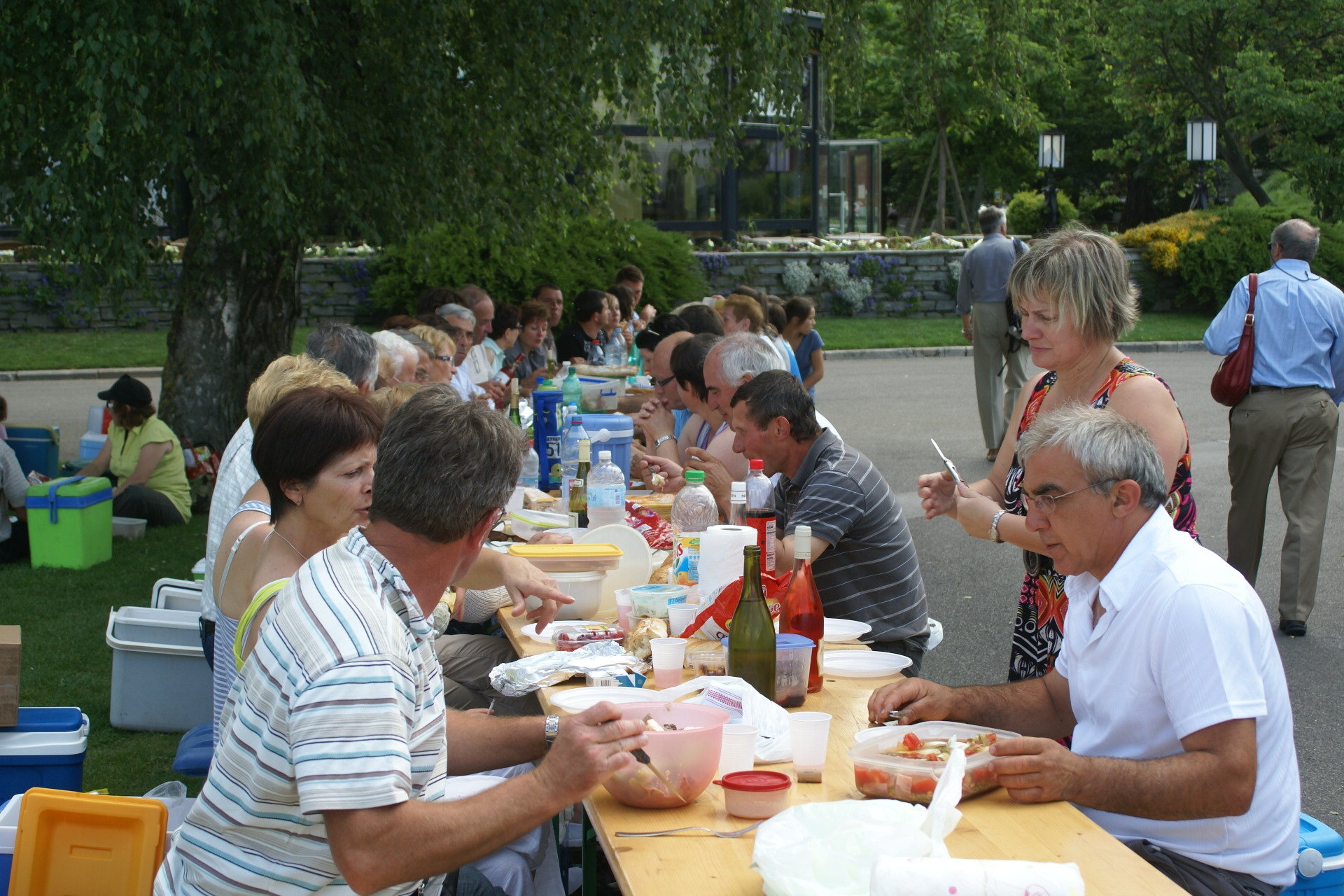 Pique-nique le long du lac léman Genève