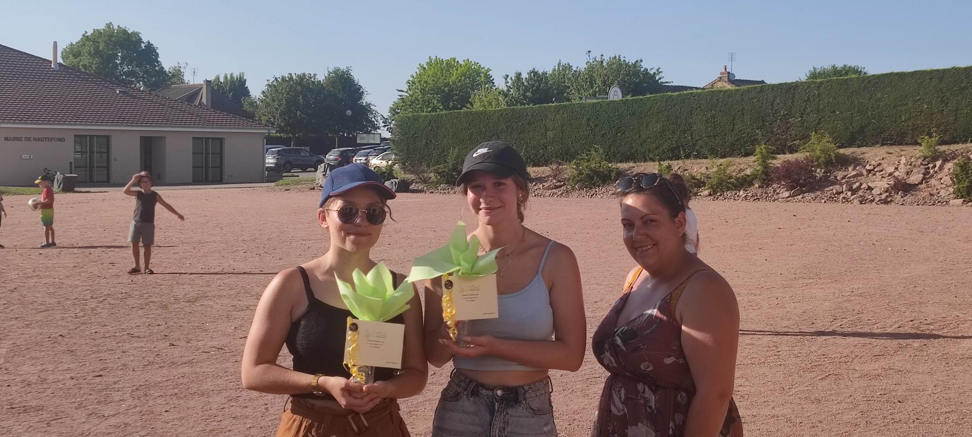 Doublette féminine gagnante de Hautefond